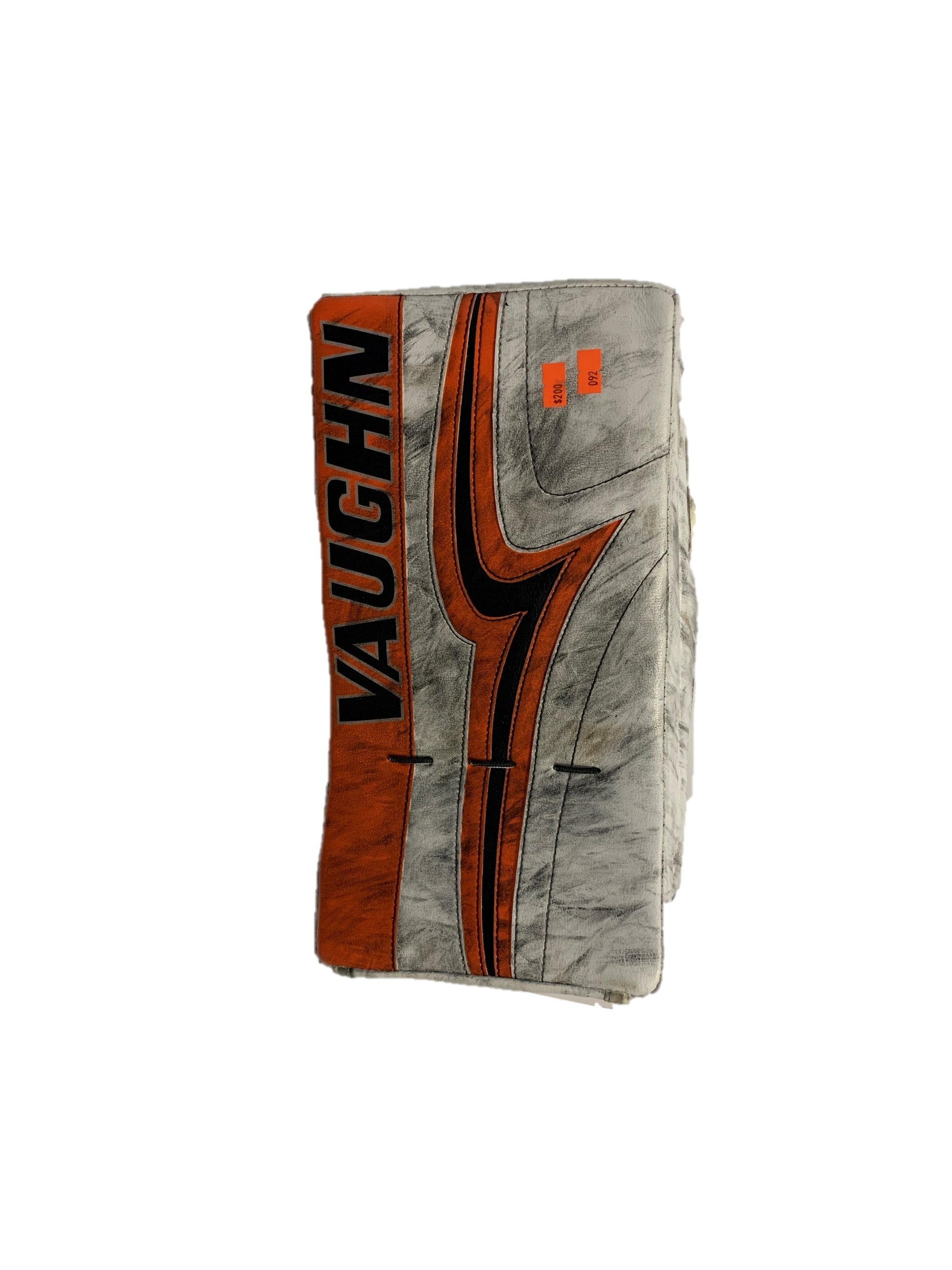 Vaughn Velocity V7 Pro XR - Bloqueur de gardien de but professionnel - Droitier - (Blanc/Noir/Orange)